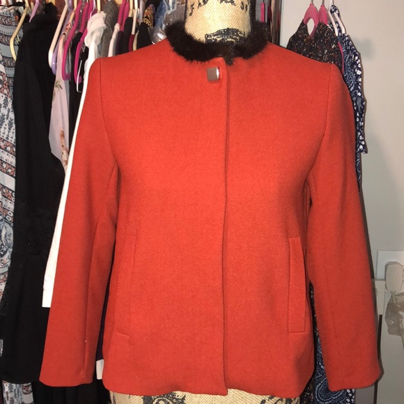 Zara jacket with faux fur trim - Picture 1 of 10